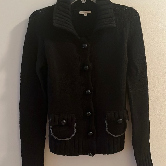 LAURIE B Short Sweater Button Down Cardigan Size M - Picture 1 of 6